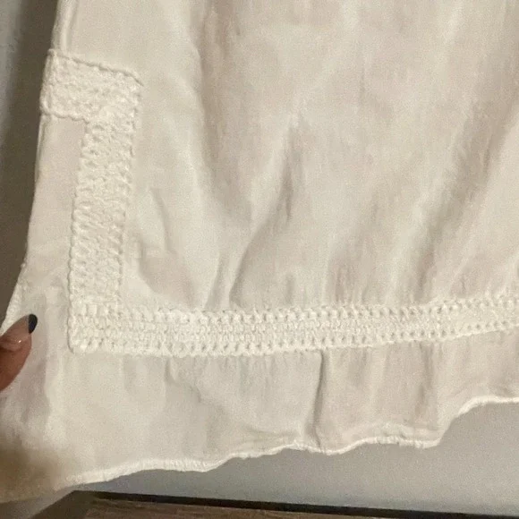 La Cotonniere Women's White Embroidered Long Sleeve Dress 3XL - Picture 5 of 13